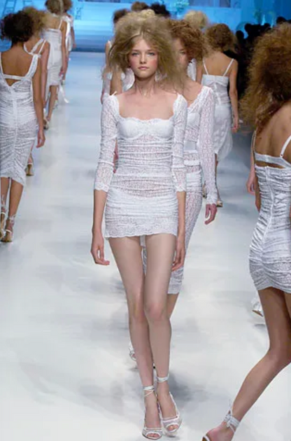 Dolce & Gabbana SS2006 White Lace Dress