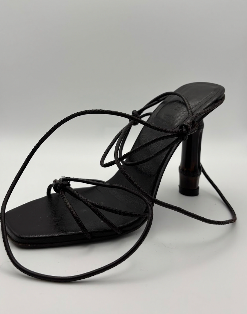 Gucci by Tom Ford SS2002 Black Strappy Sandals