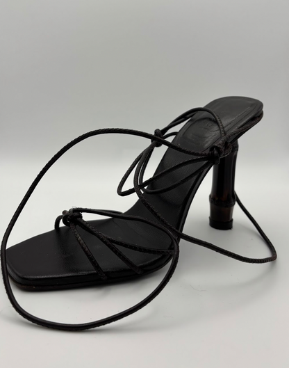 Gucci by Tom Ford SS2002 Black Strappy Sandals