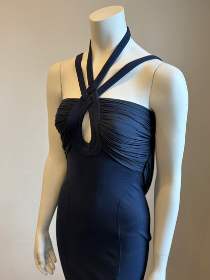 Versace SS2006 Navy Dress