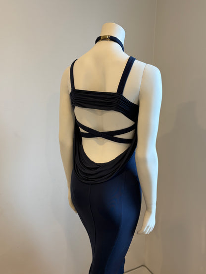 Versace SS2006 Navy Dress