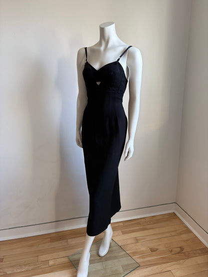 Dolce & Gabbana SS1997 Black Maxi Dress