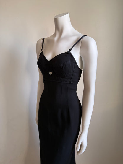 Dolce & Gabbana SS1997 Black Maxi Dress