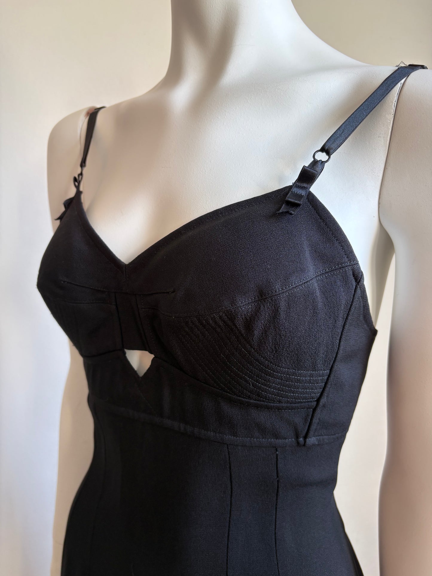 Dolce & Gabbana SS1997 Black Maxi Dress