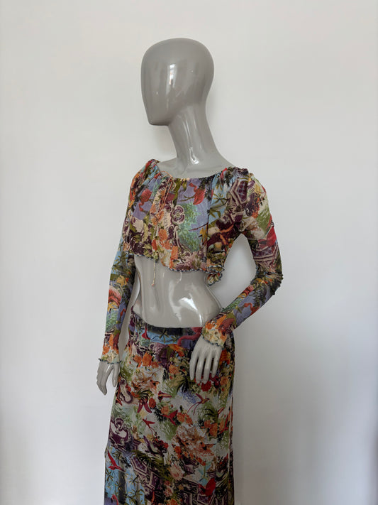 Jean Paul Gaultier soleil SS1999 tropical mesh set