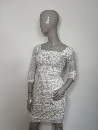 Dolce & Gabbana SS2006 White Lace Dress