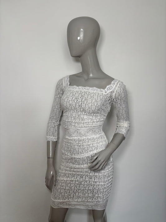 Dolce & Gabbana SS2006 White Lace Dress